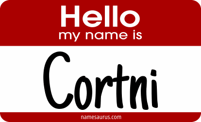 Hello my name is Cortni png download