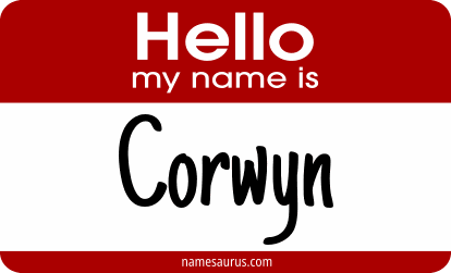 Hello my name is Corwyn png download
