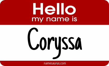 Hello my name is Coryssa png download