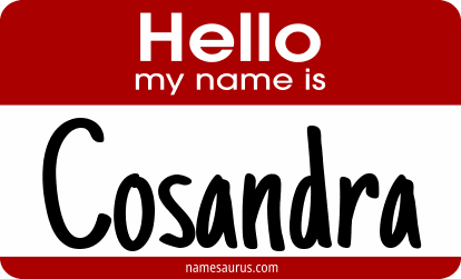 Hello my name is Cosandra png download