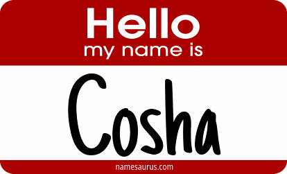 Hello my name is Cosha png download