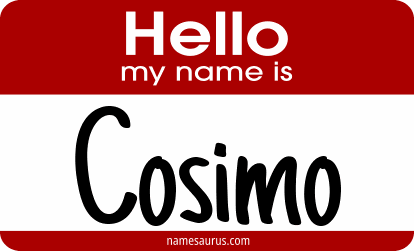 Hello my name is Cosimo png download