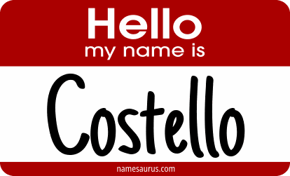 Hello my name is Costello png download