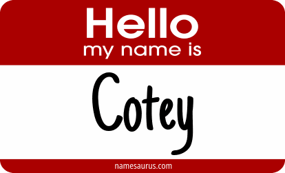 Hello my name is Cotey png download