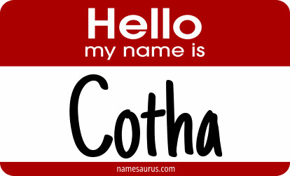 Hello my name is Cotha png download
