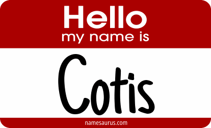Hello my name is Cotis png download