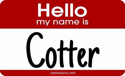 Hello my name is Cotter png download
