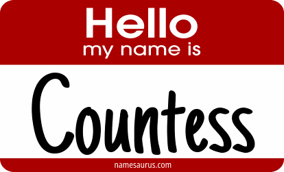 Hello my name is Countess png download