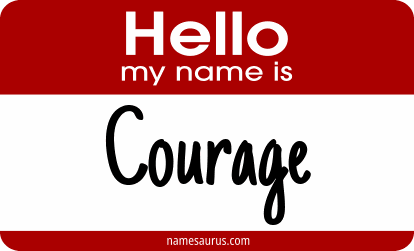 Hello my name is Courage png download