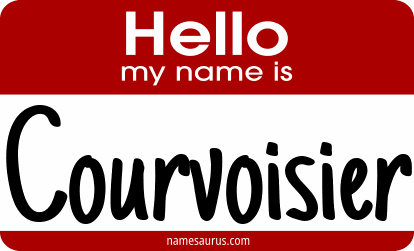Hello my name is Courvoisier png download