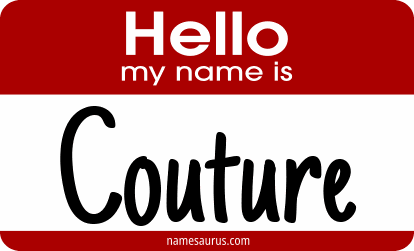 Hello my name is Couture png download