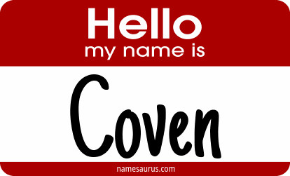 Hello my name is Coven png download