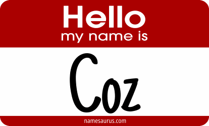 Hello my name is Coz png download