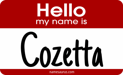 Hello my name is Cozetta png download
