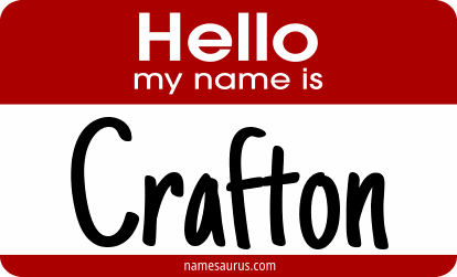 Hello my name is Crafton png download