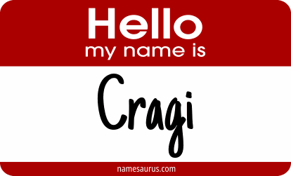 Hello my name is Cragi png download