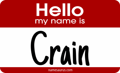 Hello my name is Crain png download