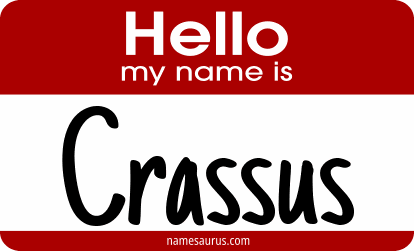 Hello my name is Crassus png download
