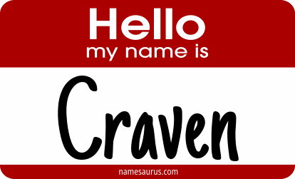 Hello my name is Craven png download