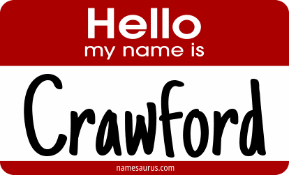 Hello my name is Crawford png download