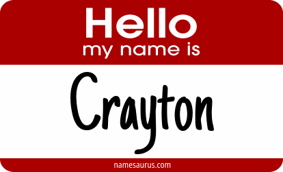 Hello my name is Crayton png download