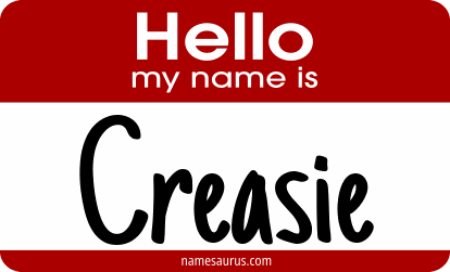 Hello my name is Creasie png download