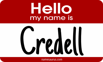 Hello my name is Credell png download
