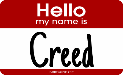 Hello my name is Creed png download