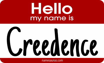 Hello my name is Creedence png download