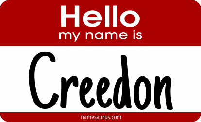Hello my name is Creedon png download