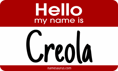 Hello my name is Creola png download