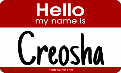 Hello my name is Creosha png download