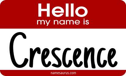 Hello my name is Crescence png download