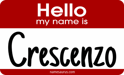 Hello my name is Crescenzo png download
