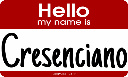 Hello my name is Cresenciano png download