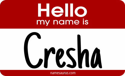 Hello my name is Cresha png download