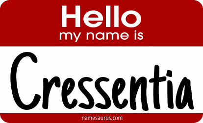 Hello my name is Cressentia png download