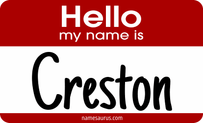 Hello my name is Creston png download