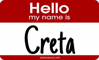 Hello my name is Creta png download