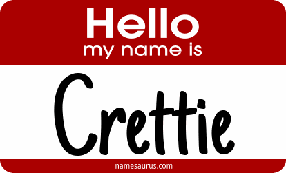 Hello my name is Crettie png download