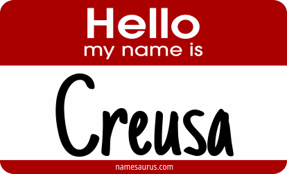 Hello my name is Creusa png download