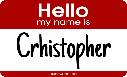 Hello my name is Crhistopher png download
