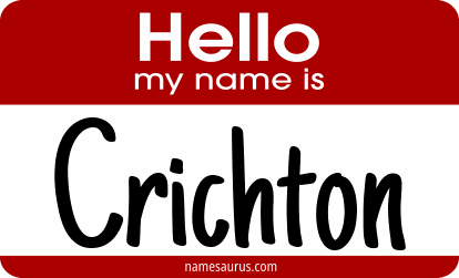 Hello my name is Crichton png download