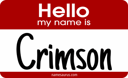 Hello my name is Crimson png download