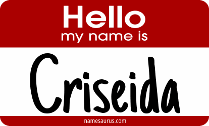 Hello my name is Criseida png download
