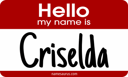 Hello my name is Criselda png download