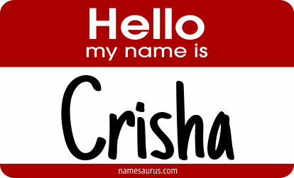 Hello my name is Crisha png download