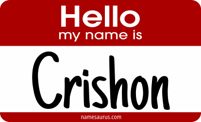 Hello my name is Crishon png download