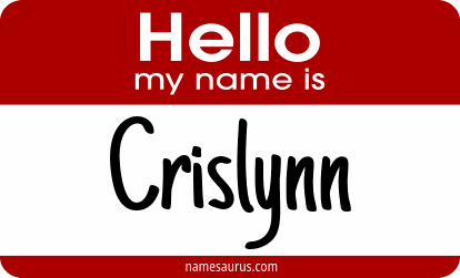 Hello my name is Crislynn png download