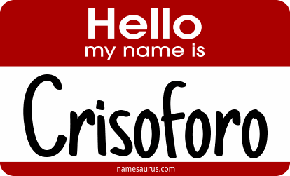 Hello my name is Crisoforo png download